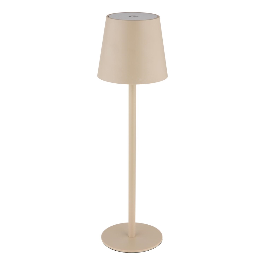 Globo - LED Ściemnialna dotykowa zewnętrzny lampa LED/3W/3,7V IP44 1800 mAh USB beżowy