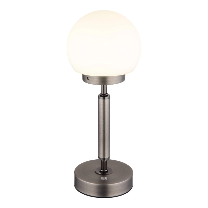 Globo - LED Ściemnialna ładowalny dotykowa Lampa stołowa LED/2,5W/5V 1800mAh 2700/4000/6500K antracyt