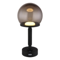Globo - LED Ściemnialna ładowalny dotykowa Lampa stołowa LED/2,5W/5V 1800mAh 2700/4000/6500K czarny