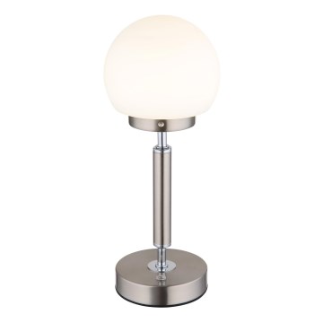 Globo - LED Ściemnialna ładowalny dotykowa Lampa stołowa LED/2,5W/5V 1800mAh 2700/4000/6500K matowy chrom