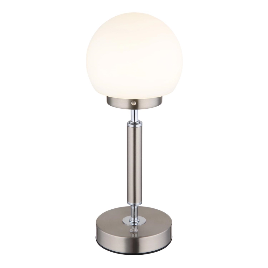 Globo - LED Ściemnialna ładowalny dotykowa Lampa stołowa LED/2,5W/5V 1800mAh 2700/4000/6500K matowy chrom