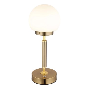 Globo - LED Ściemnialna ładowalny dotykowa Lampa stołowa LED/2,5W/5V 1800mAh 2700/4000/6500K mosiądz