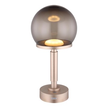Globo - LED Ściemnialna ładowalny dotykowa Lampa stołowa LED/2,5W/5V 1800mAh 2700/4000/6500K Rose gold