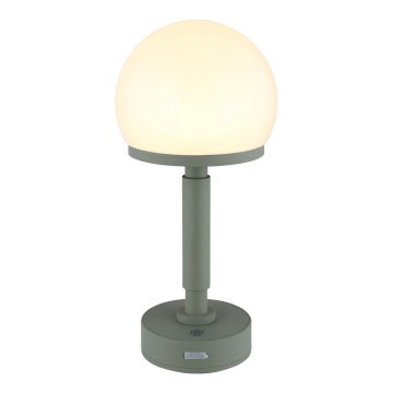 Globo - LED Ściemnialna ładowalny dotykowa Lampa stołowa LED/2,5W/5V 1800mAh 2800K zielony