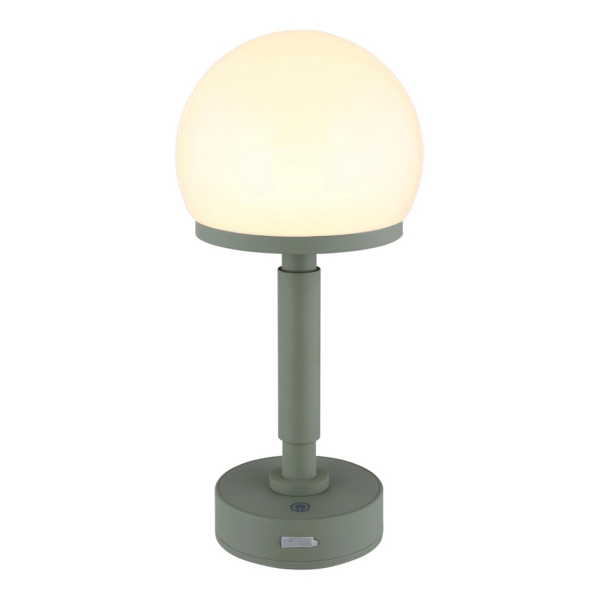 Globo - LED Ściemnialna ładowalny dotykowa Lampa stołowa LED/2,5W/5V 1800mAh 2800K zielony