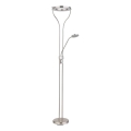 Globo - LED ściemnialna lampa stojąca LED/20W/230V + LED/4W 3000K matowy chrom