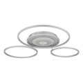Globo - LED ściemnialna lampa sufitowa LED/60W/230V 2700-6500K 80,8x99,2 cm srebrna + pilot zdalnego sterowania