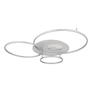 Globo - LED ściemnialna lampa sufitowa LED/70W/230V 2700-6500K Wi-Fi Tuya matowy chrom + pilot zdalnego sterowania