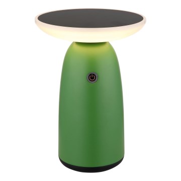 Globo - LED Ściemnialna solarna lampa dotykowa LED/10W/3,7V IP54 3600 mAh zielony