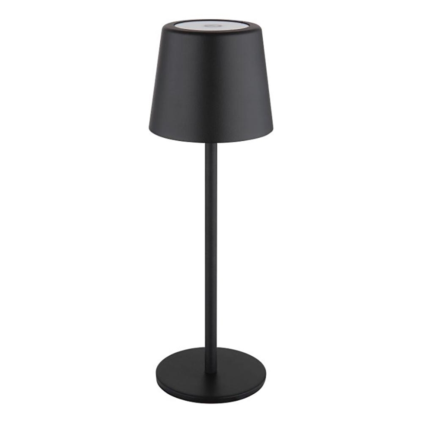 Globo - LED Ściemnialna zewnętrzna dotykowa lampa stołowa LED/2W/5V 3000/4000/6000K 2200 mAh IP44 czarna