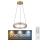 Globo - LED Ściemnialny kryształowy żyrandol na lince LED/36W/230V 2700K-6000K + zdalne sterowanie