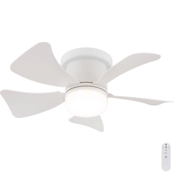 Globo - LED ściemnialny wentylator sufitowy LED/10W/230V 3000-6500K biały + pilot zdalnego sterowania