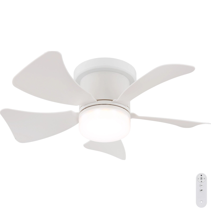 Globo - LED Ściemnialny wentylator sufitowy LED/10W/230V 3000-6500K biały + zdalne sterowanie