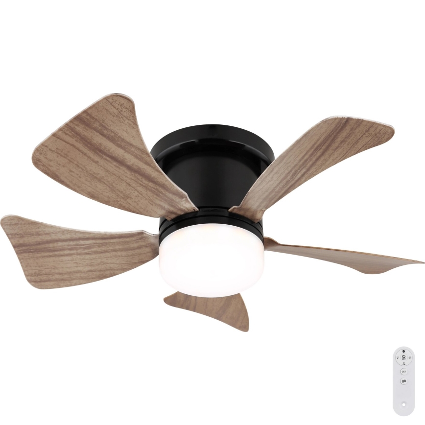 Globo - LED Ściemnialny wentylator sufitowy LED/10W/230V 3000-6500K brązowy + zdalne sterowanie