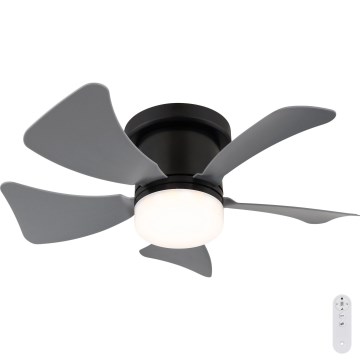 Globo - LED Ściemnialny wentylator sufitowy LED/10W/230V 3000-6500K szary + zdalne sterowanie