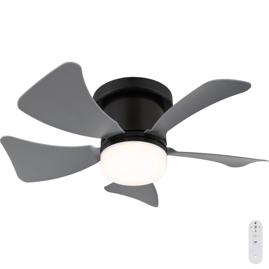 Globo - LED Ściemnialny wentylator sufitowy LED/10W/230V 3000-6500K szary + zdalne sterowanie