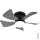 Globo - LED Ściemnialny wentylator sufitowy LED/10W/230V 3000-6500K szary + zdalne sterowanie