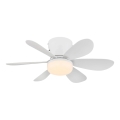 Globo - LED ściemnialny wentylator sufitowy LED/5W/230V 2700-6500K biały + pilot zdalnego sterowania