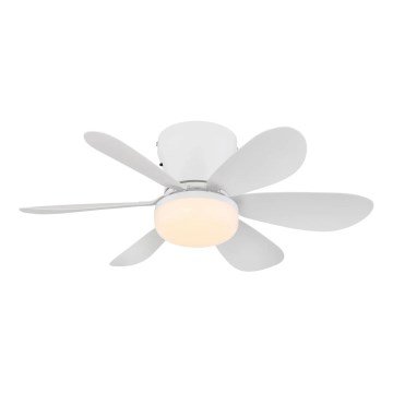 Globo - LED ściemnialny wentylator sufitowy LED/5W/230V 2700-6500K biały + pilot zdalnego sterowania