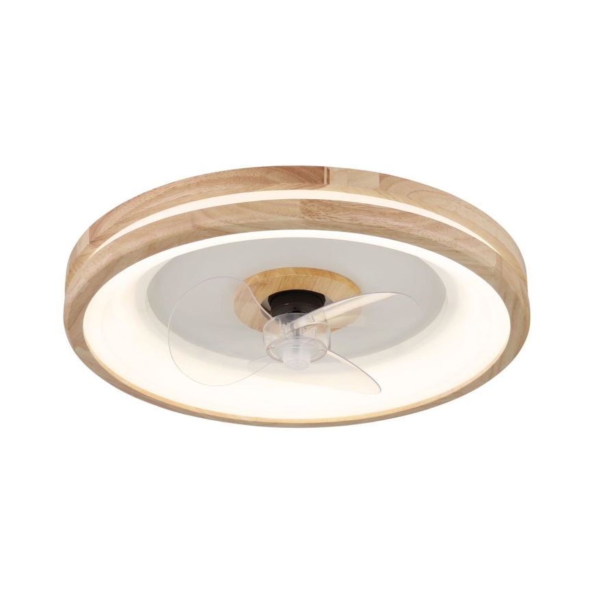 Globo - LED Ściemniany plafon z wentylatorem LED/30W/230V 2700-6500K brązowy + zdalne sterowanie