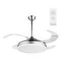 Globo - LED Wentylator sufitowy z pilotem zdalnego sterowania LED/36W/230V
