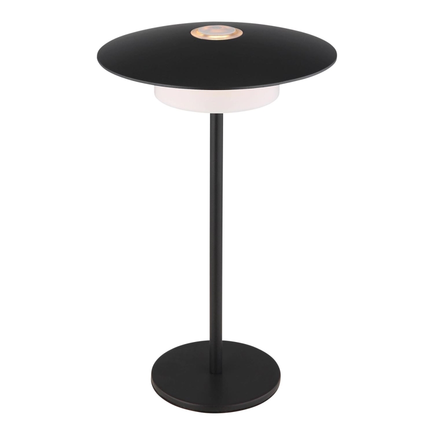 Globo - LED Zewnętrzna akumulatorowa dotykowa lampa stołowa LED/3W/3,7V 1800/2700/3000K IP44 1800 mAh czarna
