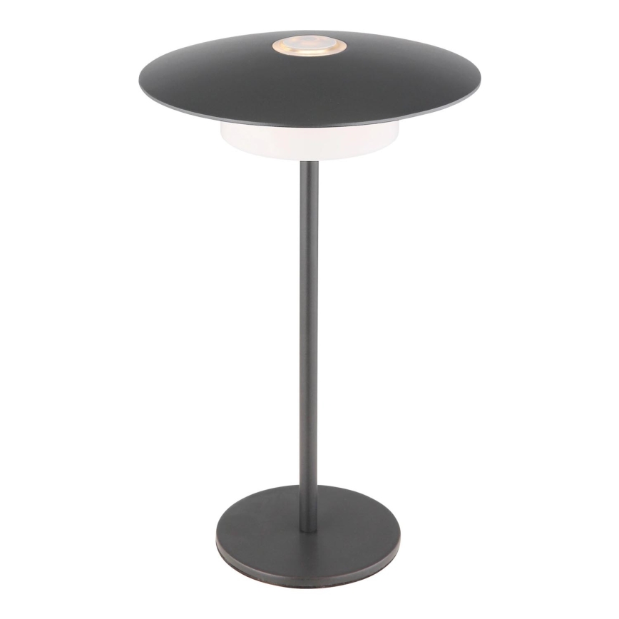 Globo - LED Zewnętrzna akumulatorowa dotykowa lampa stołowa LED/3W/3,7V 1800/2700/3000K IP44 1800 mAh szara