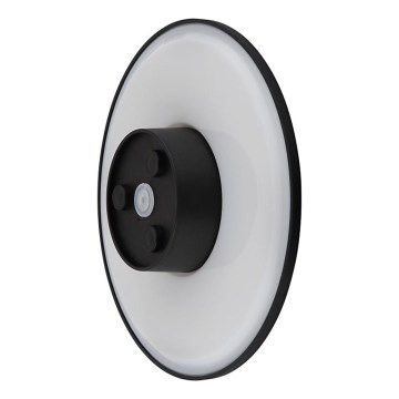 Globo - LED zewnętrzna lampa ścienna LED/15W/230V 3000/4000/6000K śr. 25,2 cm IP44 czarna