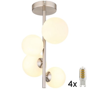 Globo - LED Żyrandol 4xG9/3W/230V matowy chrom