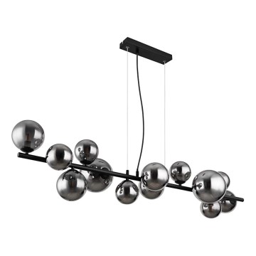 Globo - LED Żyrandol na lince 13xG9/3,5W/230V dymny/czarny