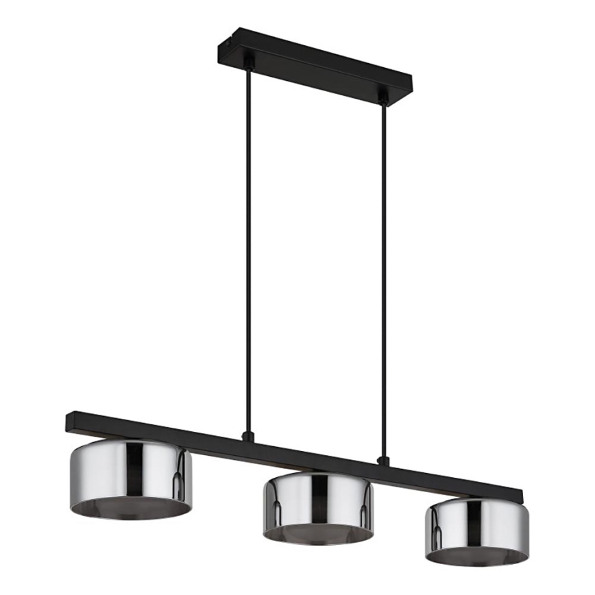 Globo - LED Żyrandol na lince 3xGX53/6W/230V dymny/czarny