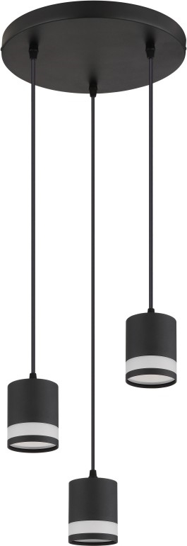 Globo - LED Żyrandol na lince 3xGX53/7W/230V 3000K czarny