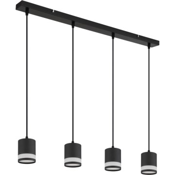 Globo - LED Żyrandol na lince 4xGX53/7W/230V 3000K czarny