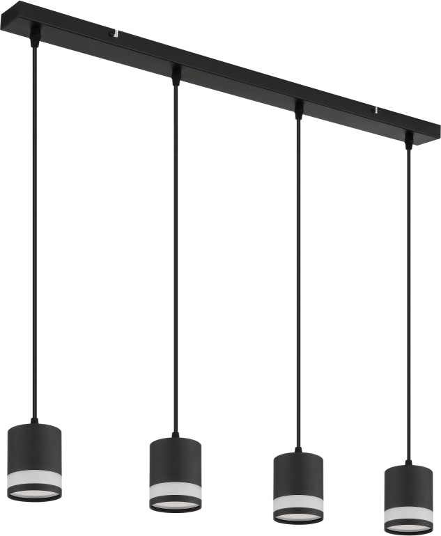Globo - LED Żyrandol na lince 4xGX53/7W/230V 3000K czarny