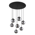 Globo - LED Żyrandol na lince 7xG9/3,5W/230V dym/czarny