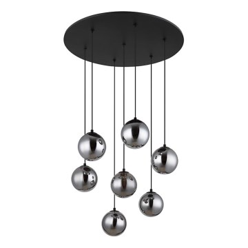 Globo - LED Żyrandol na lince 7xG9/3,5W/230V dym/czarny