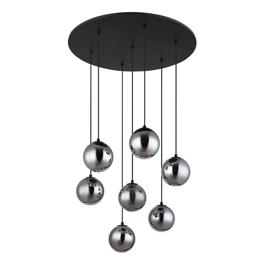 Globo - LED Żyrandol na lince 7xG9/3,5W/230V dym/czarny