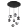 Globo - LED Żyrandol na lince 7xG9/3,5W/230V dym/czarny