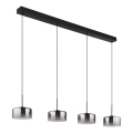 Globo - LED żyrandol na lince LED/24W/230V czarny/przydymiony