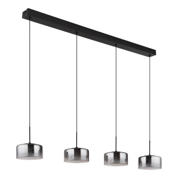 Globo - LED żyrandol na lince LED/24W/230V czarny/przydymiony