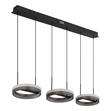 Globo - LED Żyrandol na lince LED/40W/230V 3000/4000/6000K brązowy