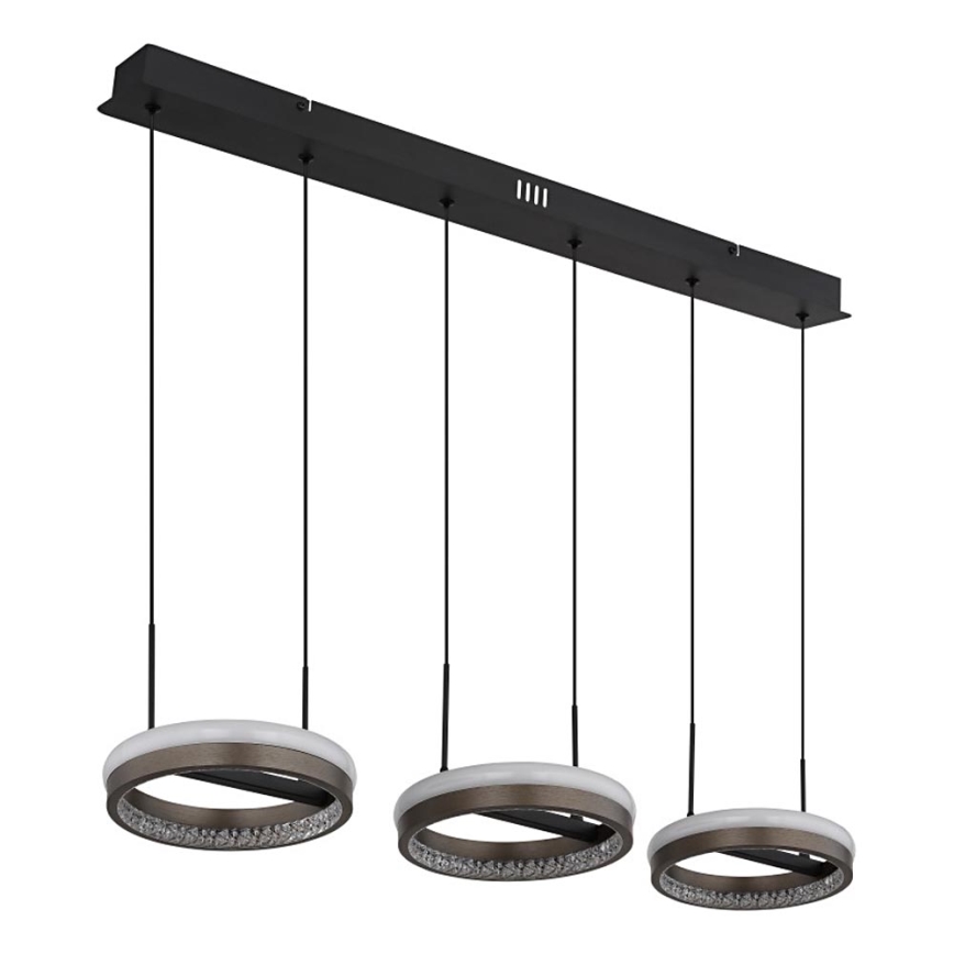 Globo - LED Żyrandol na lince LED/40W/230V 3000/4000/6000K brązowy