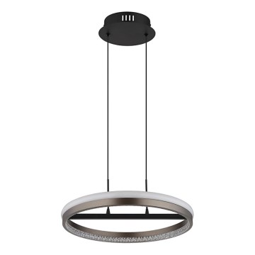 Globo - LED Żyrandol na lince LED/40W/230V 3000/4000/6000K śr. 39,7 cm brązowy