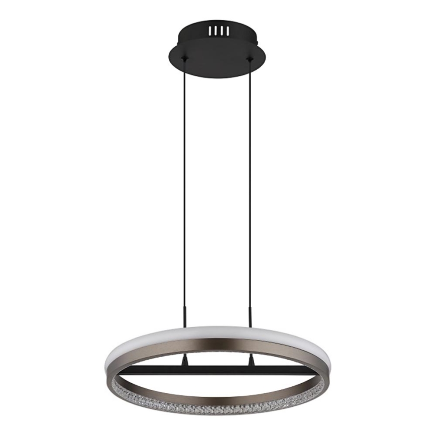 Globo - LED Żyrandol na lince LED/40W/230V 3000/4000/6000K śr. 39,7 cm brązowy