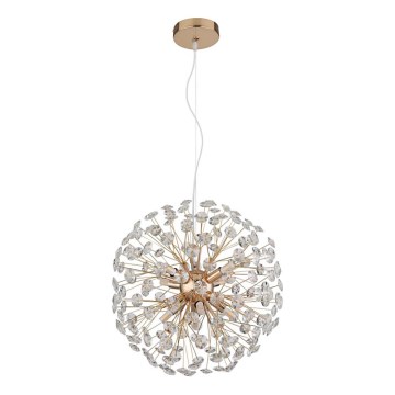 Globo - LED żyrandol na linkach 8xG9/3,5W/230V, średnica 40 cm, złoty