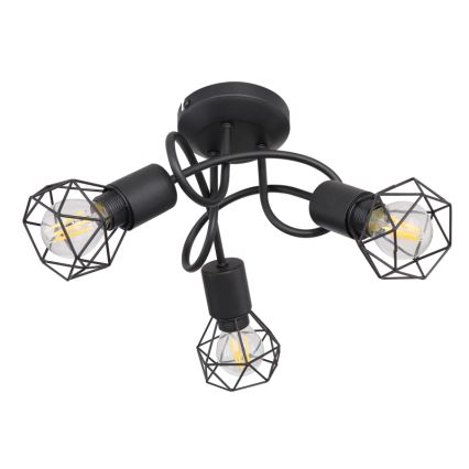 Globo - LED Żyrandol natynkowy 3xE14/6W/230V czarny