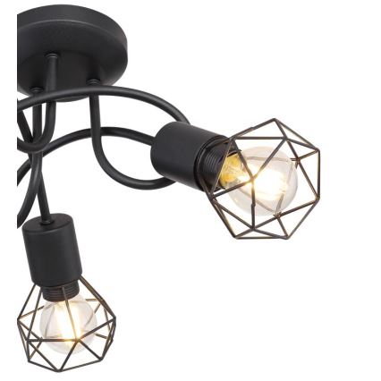 Globo - LED Żyrandol natynkowy 3xE14/6W/230V czarny