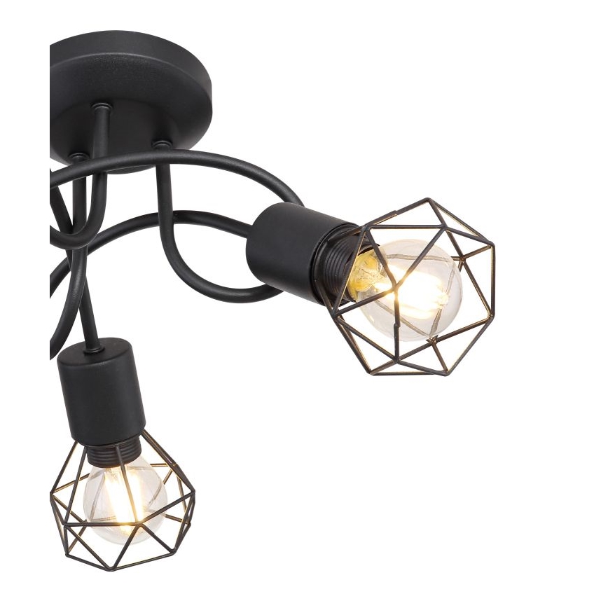Globo - LED Żyrandol natynkowy 3xE14/6W/230V czarny