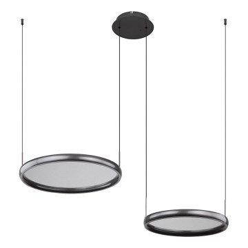 Globo - LED Żyrandol ściemnialny na lince LED/50W/230V 2700-6000K czarny + zdalne sterowanie