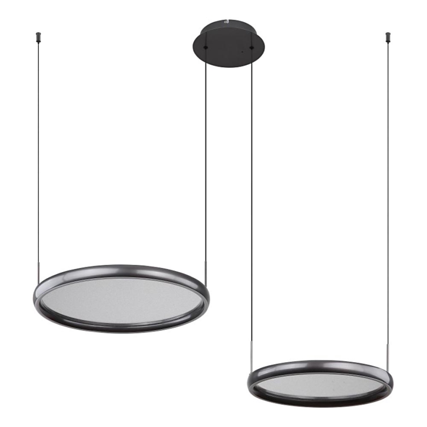 Globo - LED Żyrandol ściemnialny na lince LED/50W/230V 2700-6000K czarny + zdalne sterowanie